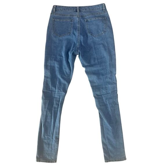 Y2K Corset Lace Up High Rise Denim Blue Jeans ASO ALT Lara Katseye Size M 28x30 - Picture 3 of 12